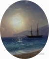 Ivan Aivazovsky sailing boat under sunset Seascape